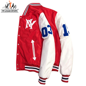 แจ็กเก็ตเบสบอล,ออกแบบตามสั่งเสื้อกีฬาเบสบอลคุณภาพพรีเมี่ยม - Product Image 3