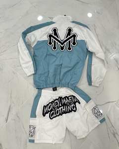 Vente en gros de survêtements respirants à fermeture éclair personnalisés ensemble coupe-vent en nylon pour hommes ensemble de survêtements pour hommes survêtements fabricant Service OEM - Product Image 4