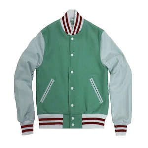 Chaqueta Universitaria de Invierno de Nuevo Estilo en Oferta, Mangas de Cuero de Béisbol, Secado Rápido, Precio de Fábrica, Chaquetas Universitarias para Hombre - Product Image 4