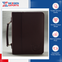 Funda para Biblia de Cuero PU al por Mayor con Cremallera, Personalizable, Certificación ISO9001, Proveedor Indio Confiable, Precios de Fábrica, Cherry A3/A4