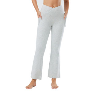 Leggings Rectos de Cintura Media para Mujer, Pantalones Deportivos de Yoga con Efecto Levanta Glúteos, Ropa de Calle Informal de Invierno, Estilo de Frente Plano para Trabajar - Product Image 1