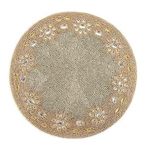 Set de table fait main, écologique, durable, en perles solides, de taille personnalisée, vintage, pour la maison, les mariages et les fêtes - Product Image 1