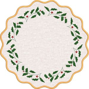 Manteles individuales rústicos de lino adornados con bordados folclóricos para una decoración cálida del comedor en casas de estilo rústico. - Product Image 1