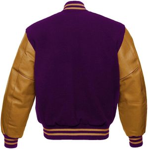 Vente en gros de vestes d'université de baseball en cuir de laine pour hommes sur mesure Vestes Letterman High Street avec options personnalisées - Product Image 3