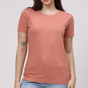 Camiseta de Mujer de Alta Calidad, Último Diseño, Impresión de Logotipo Personalizado, Camiseta de Algodón y Poliéster para Mujer - Product Image 1