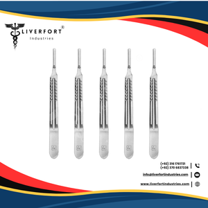 Nouveau scalpel en acier inoxydable de haute qualité, poignées BP, taille n°. 3 lames de suture réutilisables, instruments chirurgicaux dentaires certifiés CE - Product Image 4
