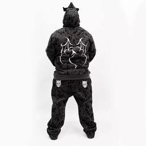 ชุดวอร์มผ้าไนลอนสองชิ้นสำหรับผู้ชายชุดออกกำลังกายกลางแจ้งชุดฤดูร้อนปิดยืดหยุ่น - Product Image 6