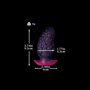 Jouet sexuel anal - Plug anal en silicone unique en forme de mûre pour jeux SM en extérieur - Product Image 6