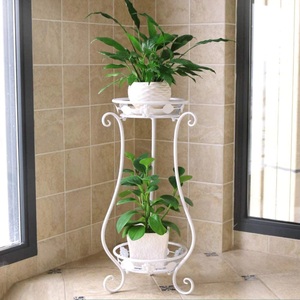 Luxury Flower Pot Top Classical Decorative Planter Vase Eco-Friendly Lightweight Vintage Metal Flower Vase Stand Outdoor Floor - Product Image 5