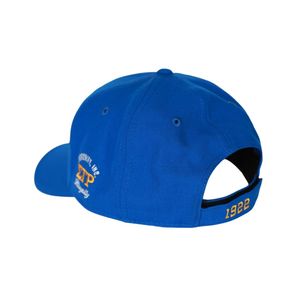 Sigma Gamma Rho SGRho stampato Bill Cap Royal Blue 20 lana 80 acrilico stemma ricamato anteriore posteriore regolabile greco cappello - Product Image 2
