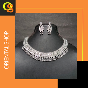 Unique Designed <b>Silver</b> Plated <b>Necklace</b> <b>Earrings</b> Ring <b>Set</b> with Luxury Style Jewelry <b>Set</b> for Sale by Exporters - Product Image 5