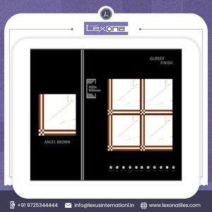 Carreaux de sol modernes classiques 60x60 cm en céramique brillante par le fabricant indien en différentes couleurs - Product Image 3