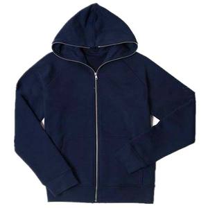 Sweat à capuche en molleton de coton polyester de haute qualité pour hommes, imprimé personnalisé, motif solide brodé, fermeture éclair complète pour l'hiver entier - Product Image 2