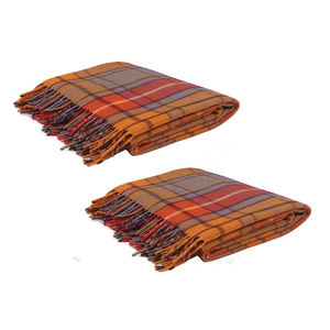 Manta de tartán antiguo Buchanan de alta calidad del fabricante indio - Product Image 4