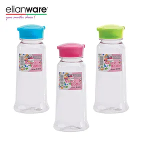 Elianware 250毫升批发定制酱瓶PET塑料无双酚a香料罐油和酱瓶，带翻盖