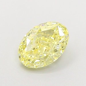 Diamante Ovalado de 1.02ct VS1, Color Amarillo Claro Fantasía, Cultivado en Laboratorio - Product Image 1