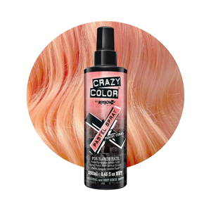Spray de Color Pastel Crazy Color Peachy Coral, Vegano, Sin Amoníaco, Color Temporal Instantáneo para el Cabello - Product Image 1
