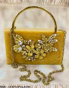 Elegant Bridal <b>Clutch</b> Bridesmaid Gift Party Handbag Stylish Purse for Wedding & Events - Product Image 3