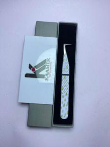 Pince à épiler professionnelle en acier inoxydable pour extensions de cils, revêtement papier, volume, vente chaude, disponible dans notre entrepôt - Product Image 3