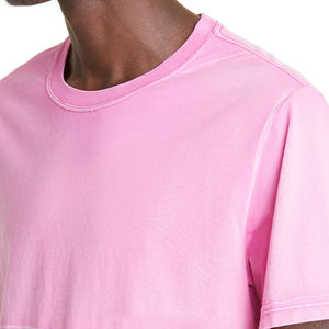 เสื้อยืดผู้ชายผ้าคอตตอน/โพลีเอสเตอร์เนื้อหนา พรีเมียม สกรีนโลโก้ได้ สไตล์สตรีทแวร์ ระบายอากาศ แห้งเร็ว ทรงปกติ เสื้อยืดเปล่า - Product Image 2