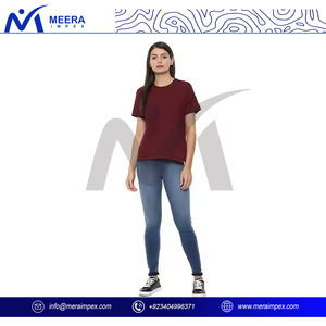 High Quality Women Cotton <b>T</b>-<b>Shirt</b> Plain Casual Tee Short Sleeve Fashion <b>Summer</b> Top <b>for</b> <b>Ladies</b> Daily Wear Street Outfit - Product Image 4