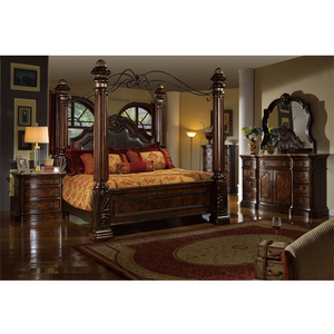 Serie di Camere da <span class=keywords><strong>Letto</strong></span> in Legno Massello di Lusso Classico Personalizzabile WA211 per Villa, Design Tradizionale e Moderno, Prezzo di Fabbrica - Product Image 1