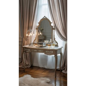 Miroir de sol moderne doré écologique, fait à la main, luxueux et élégant pour la maison, salon, mariage unique décoratif, Inde - Product Image 3