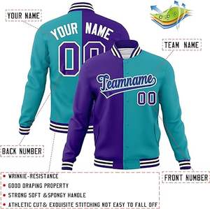 Chaquetas Varsity de Invierno para Hombre, 100% Poliéster, con Cuello Alto, Mangas Delgadas, Resistentes al Viento, Reversibles, con Características de Traje Deportivo - Product Image 2