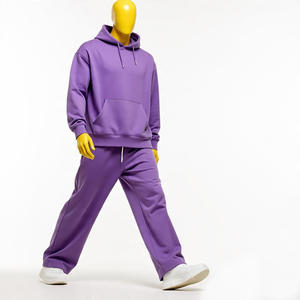 Chándales con logotipo estampado personalizado Sudaderas con capucha de alta calidad Chándales de algodón para hombres Chándales de gran tamaño Conjunto de Sudadera con capucha unisex - Product Image 6