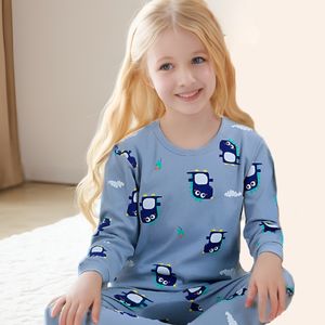 Ropa de dormir 100% de algodón de alta calidad para niños y niñas, pijamas adorables de dibujos animados, conjunto de 2 uds. - Product Image 6