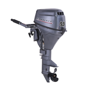 เครื่องยนต์เรือยนต์นอกเรือ ซีวอล์คเกอร์ 4 จังหวะ 9.9 แรงม้า ของแท้ รุ่นแก๊สโซลีน แบบเพลาสั้น/ยาว สำหรับเรือตกปลา เรือกีฬา และเรือแข่ง - Product Image 1