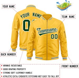 Premium Zip Varsity Jacket Estilo formal de fábrica OEM con cuerpo de lana Decoración de bordado de marca personalizada para pedidos al por menor - Product Image 2