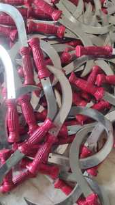 Faucille agricole Zhixin, coupe-herbe, outil de jardinage pliable avec lame de 13 pouces, manche en bois et plastique, finition polie - Product Image 3