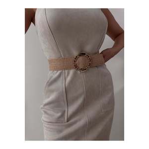 Ceinture élastique tissée pour femme avec boucle à anneau, ceinture pour veste, ceinture pour chemise, ceinture pour robe - Wicker - Product Image 4