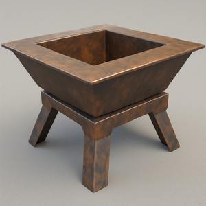 Brasero de Metal de Estilo Rústico Diseñado para Espacios Exteriores Tradicionales que Ofrece Calidez, Encanto y un Diseño Estructural Resistente - Product Image 1