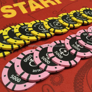 Jeton de poker en argile de qualité casino 14g avec logo personnalisé Marque Casinokart taille 40mm - Product Image 2