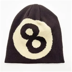 Gorro de punto acrílico unisex de alta calidad al por mayor gorro de invierno de secado rápido con logotipo personalizado de diseño OEM personalizado - Product Image 3