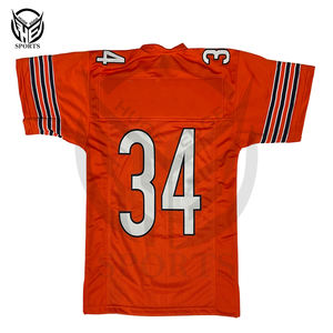 Venta al por mayor barato sublimación impreso fútbol americano Jerseys personalizado de gran tamaño Boxy fútbol americano Jersey - Product Image 6