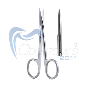 Ciseaux chirurgicaux Iris 4 1/8" en acier inoxydable, droits, pour tissus, instruments de chirurgie plastique CE - Product Image 2