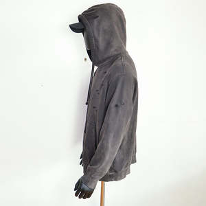 เสื้อฮู้ดดี้และเสื้อสเวตเชิ้ตไซส์ใหญ่สำหรับผู้ชายและผู้หญิง แบบยูนิเซ็กซ์ ทรงโอเวอร์ไซส์ ออกแบบเองได้ พิมพ์ลายดิจิทัล ผ้าฝ้ายฟลีซ 100% คอกลม - Product Image 5