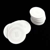 Maßgefertigter Dia20mm 25mm TK4100 RFID-Tag LF 125KHz Runder PVC-Münz-Tag mit Starkem Klebstoff für Visitenkarten Etiketten RFID-Karten