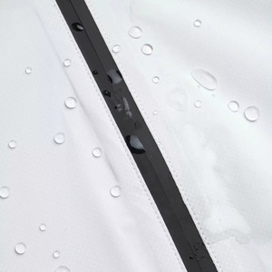 Chubasquero impermeable de secado rápido para hombre 100%, diseño único con estilo de calle alta para uso al aire libre en invierno, chubasquero de Color blanco - Product Image 5