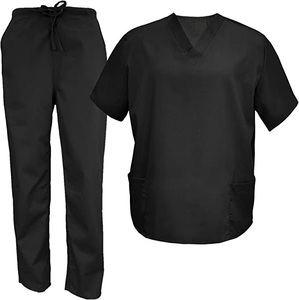 ชุดยูนิฟอร์มพยาบาลคอวีผ้ายืดสำหรับผู้หญิงชุดสครับแห้งเร็วป้องกันริ้วรอยออกแบบได้ตามต้องการสำหรับโรงพยาบาล - Product Image 4