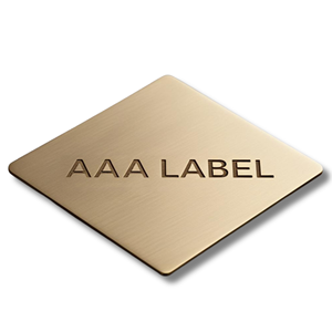 Placas de identificación industriales personalizadas Placas de aluminio anodizado duradero y acero inoxidable Grabado láser de alta precisión Artesanía de metal - Product Image 4