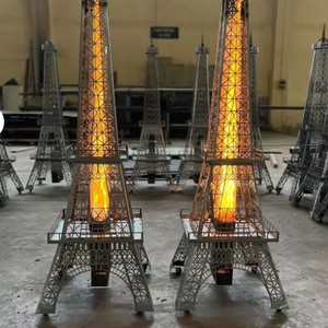 Poêle à granulés automatique de conception fusée - Style Tour Eiffel, chauffage au bois d'intérieur et système de foyer à biomasse à haute efficacité - Product Image 1