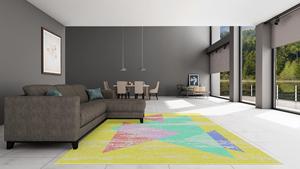 Juego de Alfombras de Lana Anudadas a Mano con Diseño de Patrón Abstracto, Alfombra de Lujo Hecha a Mano para Sala de Estar, Dormitorio, Barra de Oración, Decoración del Hogar - Product Image 3