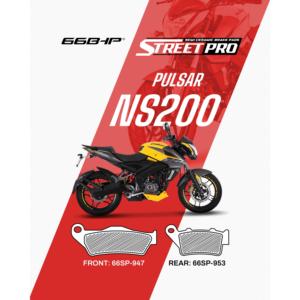 ผ้าเบรกกึ่งเซรามิก Bajaj Pulsar NS200 Street Pro สำหรับรุ่นปี 2024 ขึ้นไป - Product Image 1