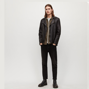 Venta al por mayor de calidad superior 2026 de los hombres de piel de oveja chaqueta de cuero mejor diseño transpirable de moda chaqueta de invierno al por mayor precio barato - Product Image 4