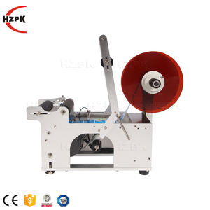 HZPK MT-50セミオートラウンドボトルステッカーラベリングマシン - Product Image 3