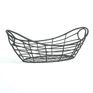 Panier ovale en fil métallique deux porte-ramequins panier de service enduit de poudre pour l'organisation de stockage de cuisine accessoires à usage alimentaire - Product Image 6